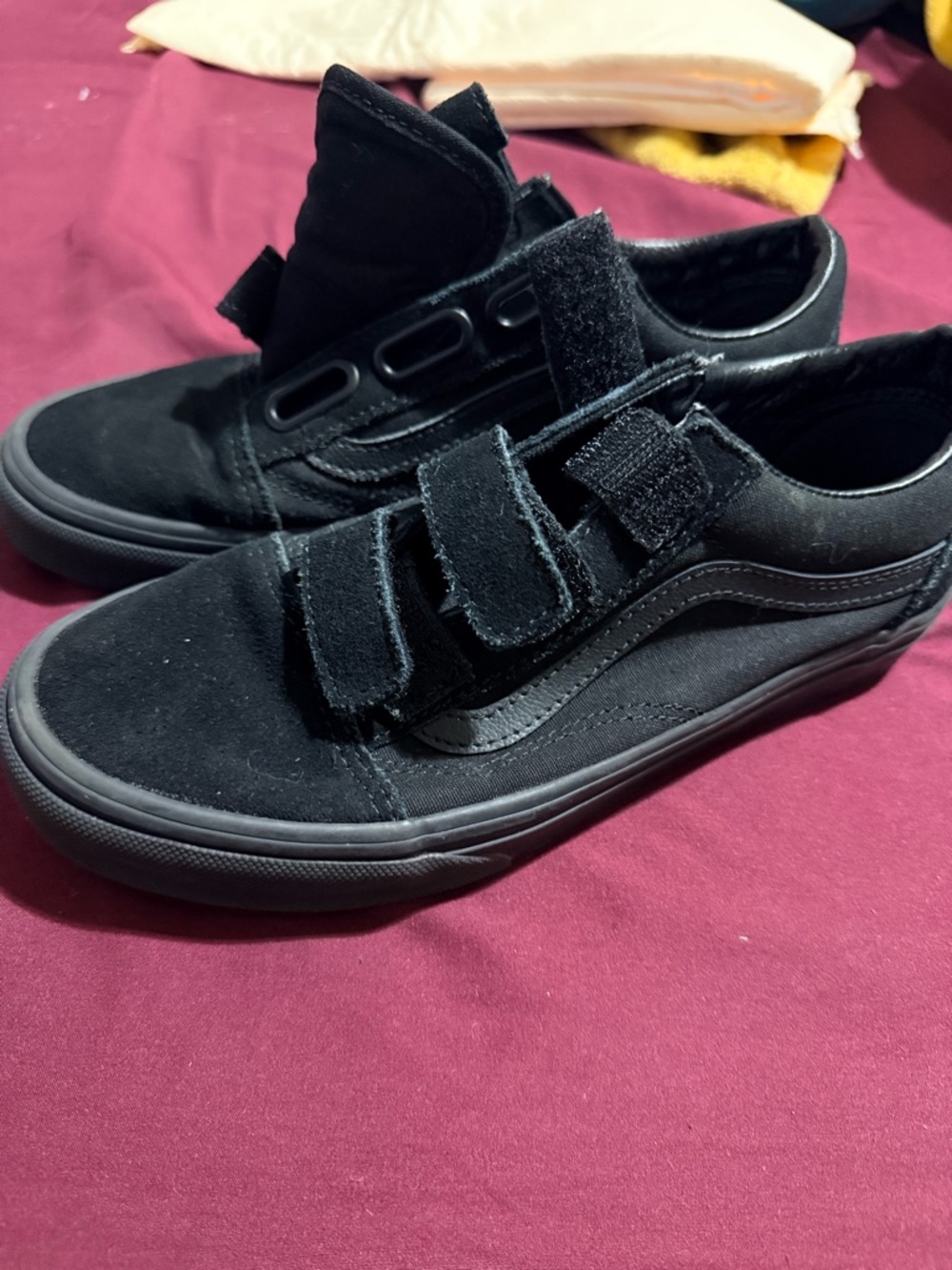 Vans Black Velcro Skate Sneakers